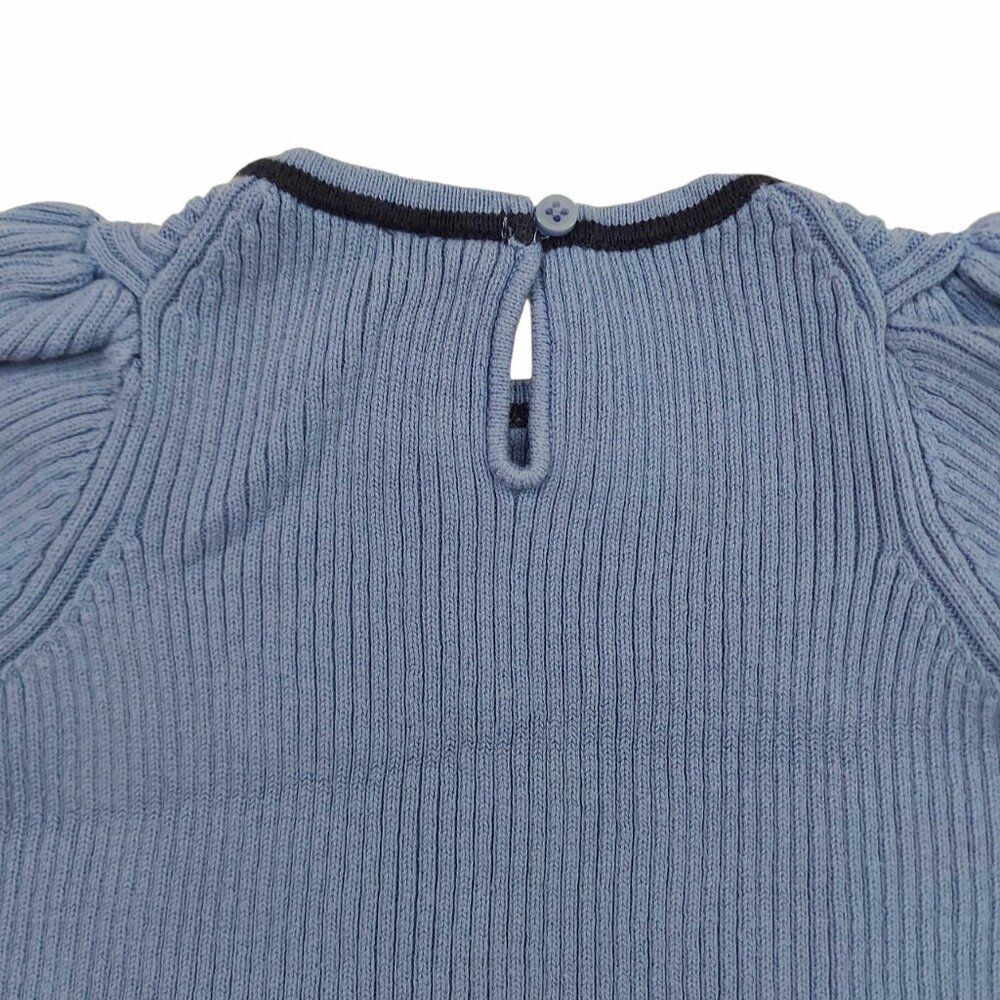 Janie and Jack The Portrait Perfect Dress Girls 4 Blue Years Knit Ribbed Cotton - Picture 7 of 11